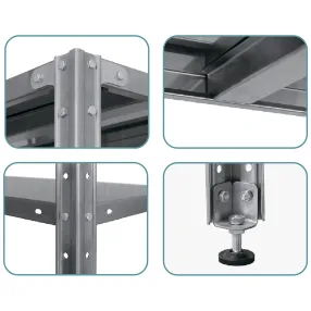 стеллаж полочный сплн «norma inox» 1800х1200х600 с перфорированной полкой (нерж.сталь)