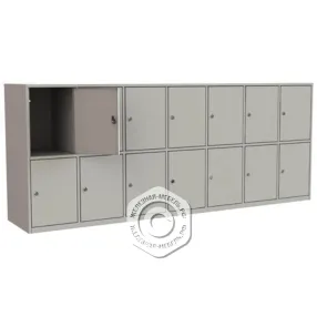 шкаф для сумок на 14 ячеек (800х2000х400)