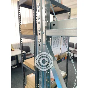 стеллаж сборный металлический ms u 2000х700х300 (5 полок, нагрузка на полку 200 кг)